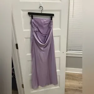 open lace back dress Maryska Strapless Maxi Dress | Purple | Womens